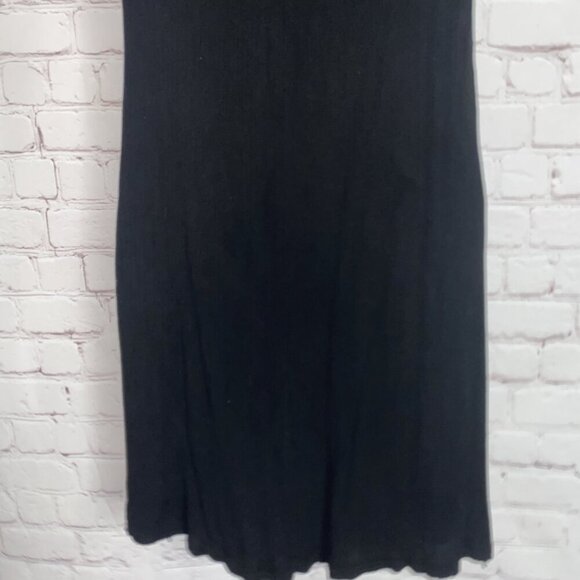 Sz.L*Hype*Black Crinkly Mini Dress--Lacy Neckline--Key Hole - Picture 8 of 8